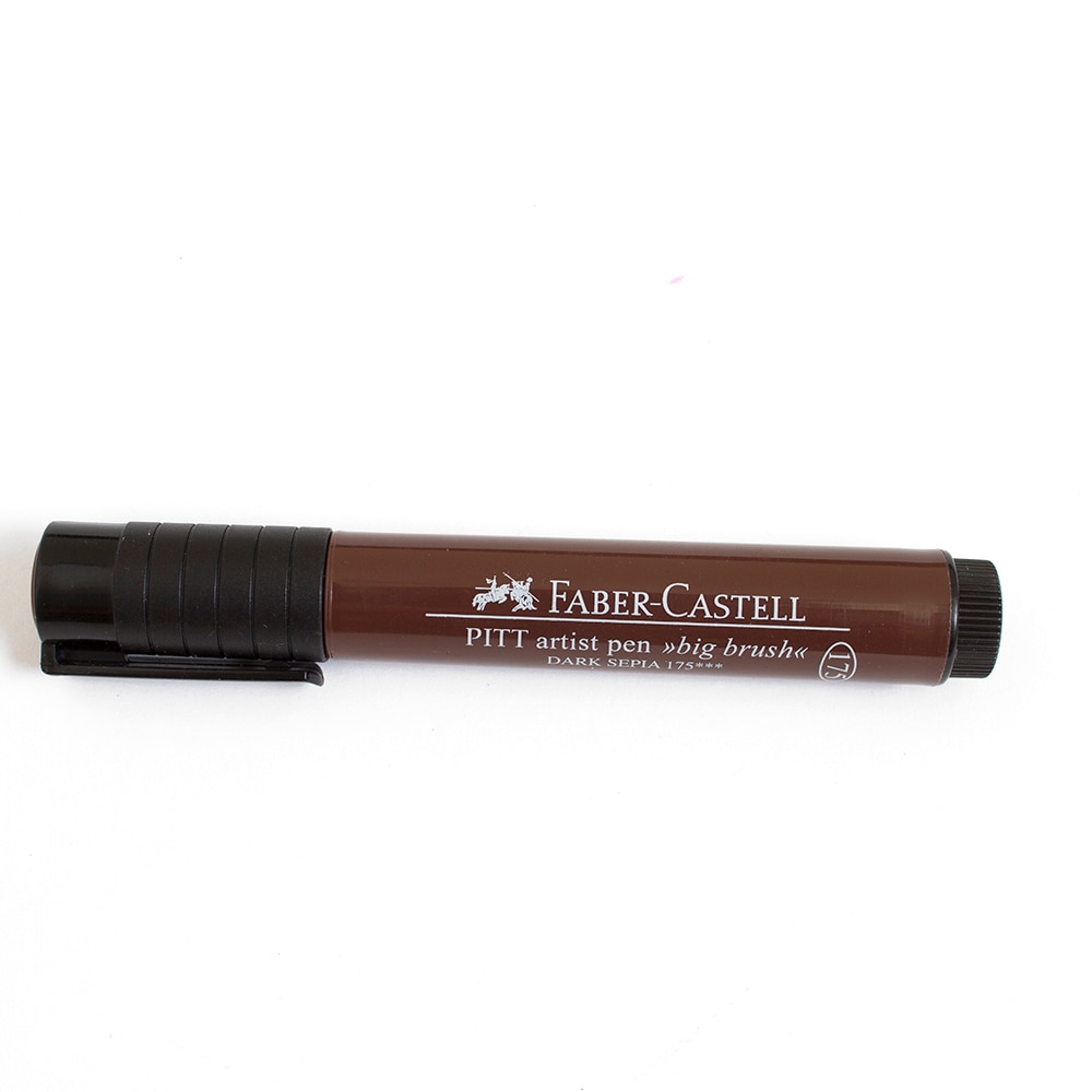 Faber Castell, Pitt, Artist, Big, Brush Pen, Sepia